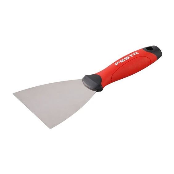 Stěrka nerez s gumovou ručkou 100mm