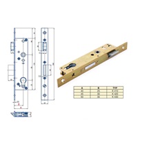 Zámek zadlabací K 430 P-L  Zn bílý bal.1  50/85 vložkový střelka-závora