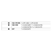 Sada šroubováků elektro -+ 7dílů  160i/7 Rack