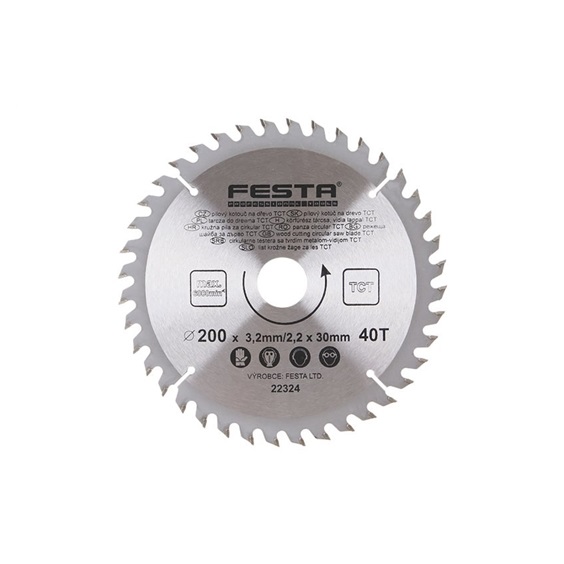 Kotouč pilový SK 200mm/30/40z