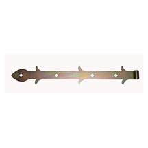 Závěs vratový ozdobný 45cm žlutý Zn   (na čep 12mm)