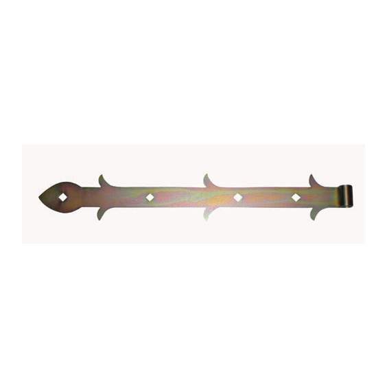 Závěs vratový ozdobný 45cm žlutý Zn   (na čep 12mm)