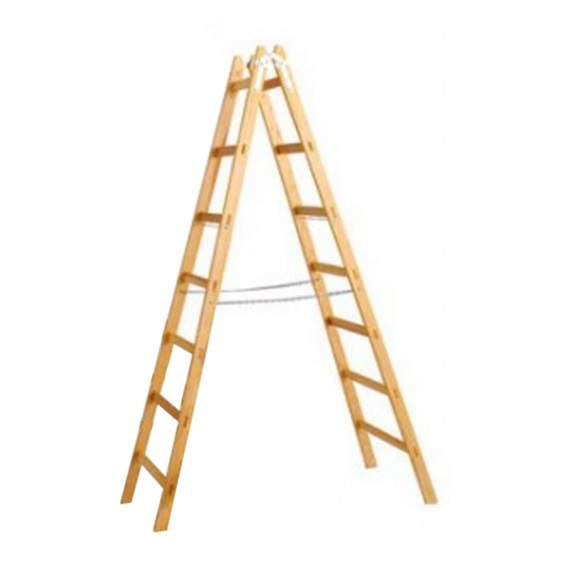 Žebřík dvojitý 7př.EN 131 222cm/rozteč 30cm