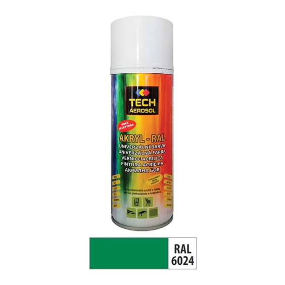 Sprej akr.RAL 6024  400ml zelená dopravní