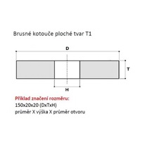 Kotouč brusný 125x16x12,7  99A 46L9V 412514718.89