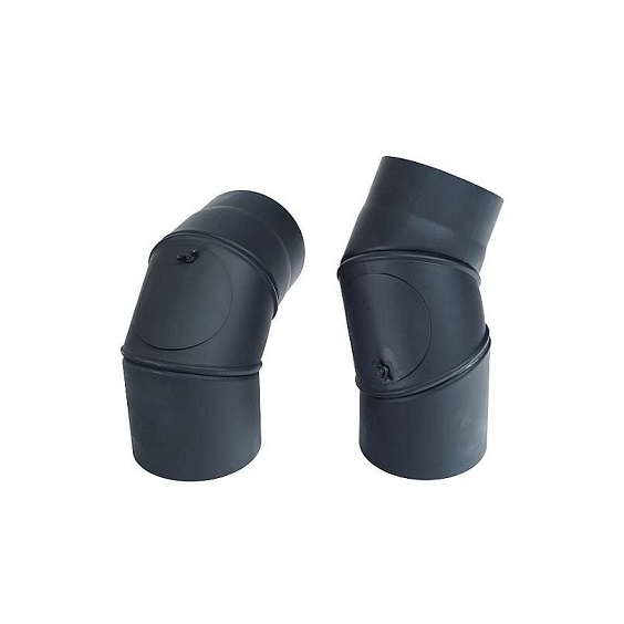 Koleno přestavitelné 0-90°/150mm / 1,5mm čistící otvor
