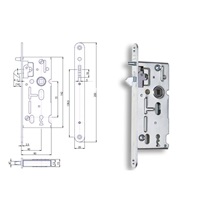 Zámek zadlabací K106A               Zn bílý bal.1   60/72 vložkový čelo 20mm