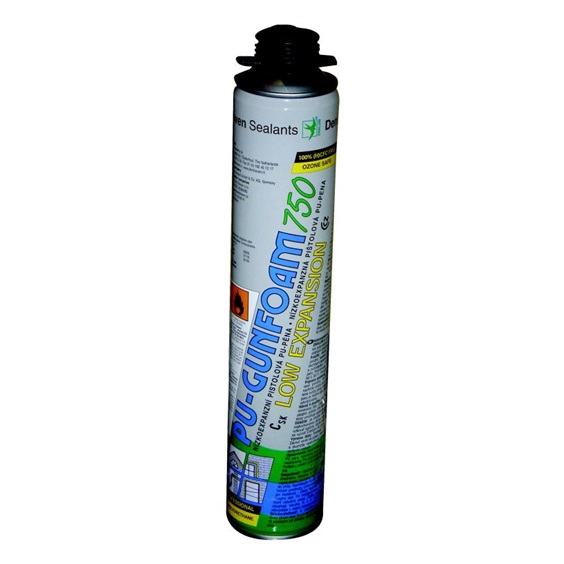 Pěna nízkoexp.pistolová  PU-GUNFOAM 750 ml. zelená