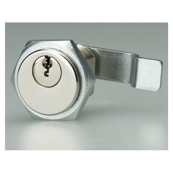 Zámek lamelový 2039     Ni s kryt.M27x1/tl.21mm   3klíče